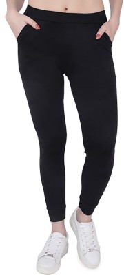 singh collections Solid Women Black Track Pants