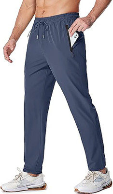 SkiFit Solid Men Blue Track Pants