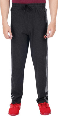 FEEL TRACK Solid Men Black Track Pants