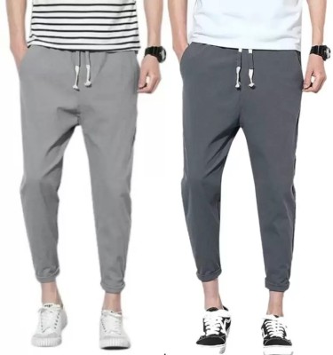 CRIMP Solid Men Grey Track Pants