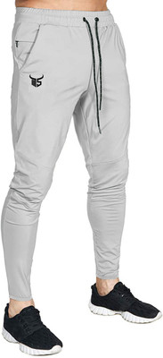 The Modern Soul Solid Men Silver Track Pants