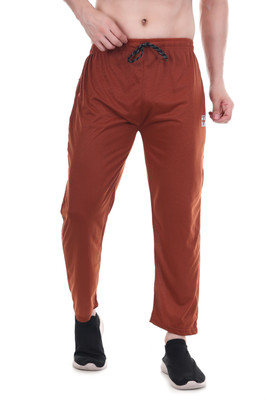 NAVII CLOTHING Solid Men Brown Track Pants