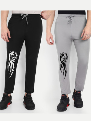 Vought Vick Printed Men Black, Grey Track Pants