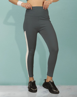 BEYOGINI Solid, Striped Women Grey Track Pants