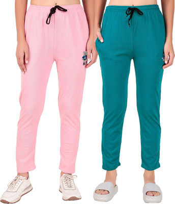 FASHIONHOUSETS Solid Women Pink, Blue Track Pants