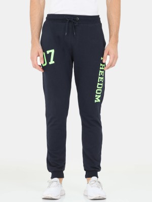 ARDEUR Self Design Men Dark Blue Track Pants