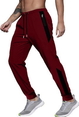 JUGULAR Graphic Print Men Maroon Track Pants