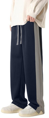 MACK JONNEY Colorblock Men Grey Track Pants