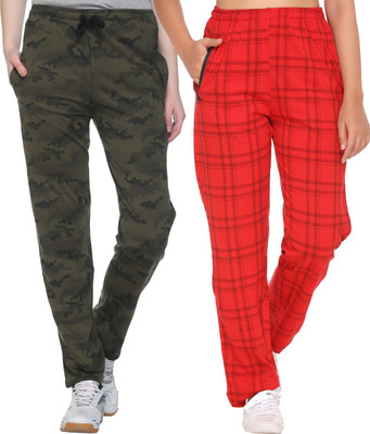 Weboasis Self Design Women Green Track Pants