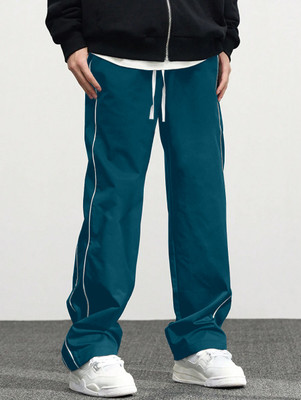 Rajovati Solid Men Blue Track Pants