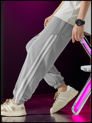 SB Trend Solid Men Grey Track Pants