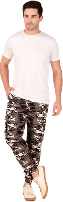 NU9 Printed Men Grey Track Pants