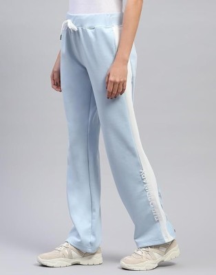 MONTE CARLO Printed Women Light Blue Track Pants