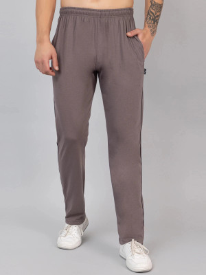Zeffit Solid Men Silver Track Pants