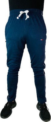 raj collection Solid Men Grey, Black, Dark Blue Track Pants