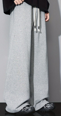 Dockstreet Solid Men Grey Track Pants