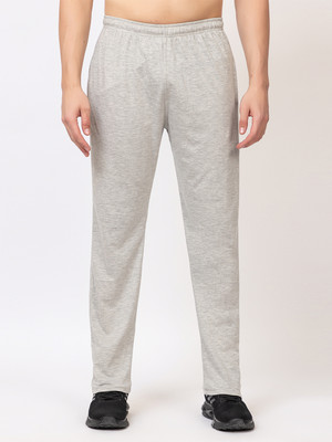 Zeffit Solid Men Grey Track Pants