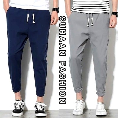 SUHAAN FASHION Solid Men Blue, Grey Track Pants