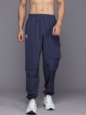 HRX by Hrithik Roshan Solid Men Blue Track Pants