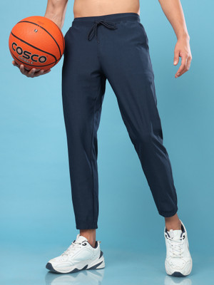TECHNOSPORT Solid Men Blue Track Pants