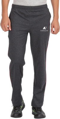Diwazzo Printed Men Grey Track Pants