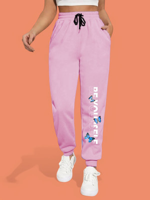 Tabadtod Printed Women Pink Track Pants