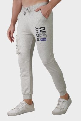 Mindsart Trending Colorblock Men Grey Track Pants