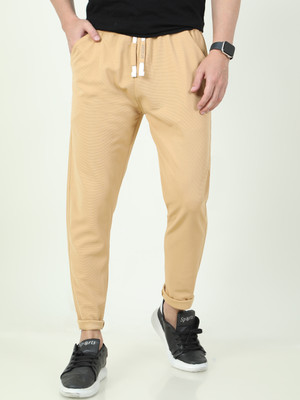 ARDEUR Solid Men Yellow Track Pants
