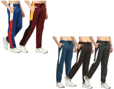 KAVYA Solid Men Multicolor Track Pants