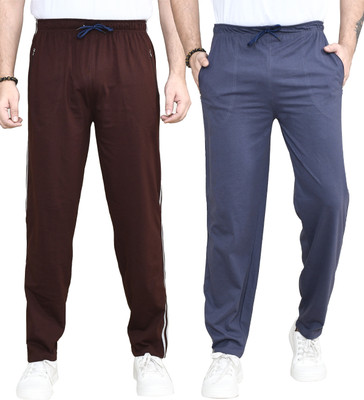 RAPL BHARAT Striped Men Brown, Blue Track Pants