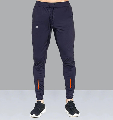 AVOLT Colorblock Men Dark Blue Track Pants