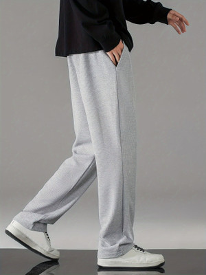 WARCOURT Solid Men Grey Track Pants