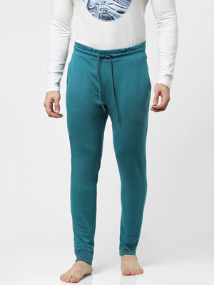 JACK & JONES Solid Men Blue Track Pants