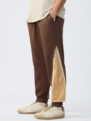 The Souled Store Colorblock Men Multicolor Track Pants