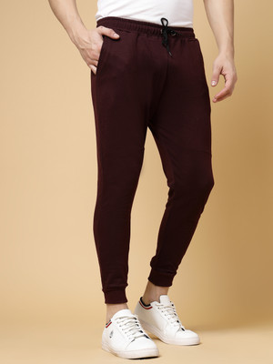RIGO Solid Men Red Track Pants