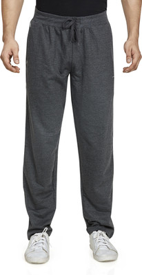 HoC Solid Men Grey Track Pants