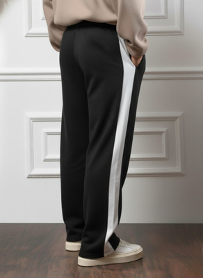 Dockstreet Striped Men Black Track Pants