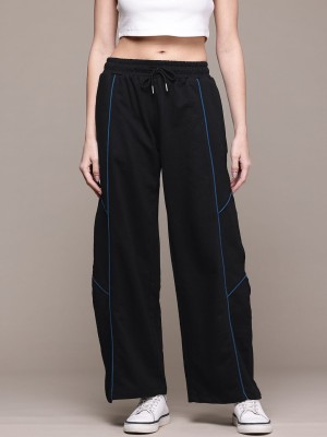 Roadster Solid Women Black Track Pants