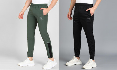 YUNEK Solid Men Multicolor Track Pants