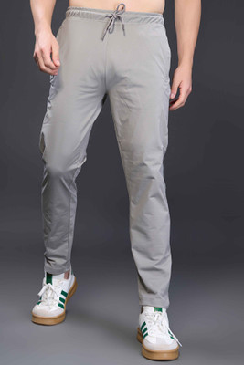 Maxzone Solid Men Grey Track Pants