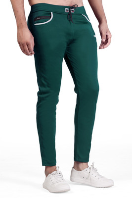 KRONIS FASHION Solid Men Green Track Pants