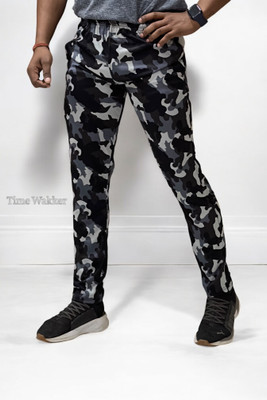 Time Wakker Printed Men Brown Track Pants