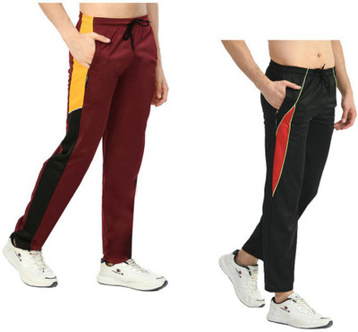 KAVYA Colorblock Men Multicolor Track Pants