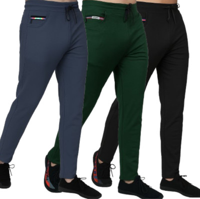 ROAR FIT Solid Men Multicolor Track Pants