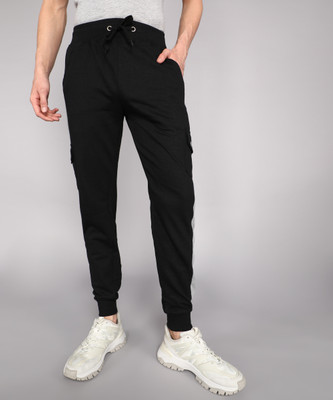 GYRFALCON Printed Men Black Track Pants