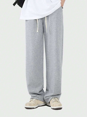 Daphne Maurier Solid Men Grey Track Pants