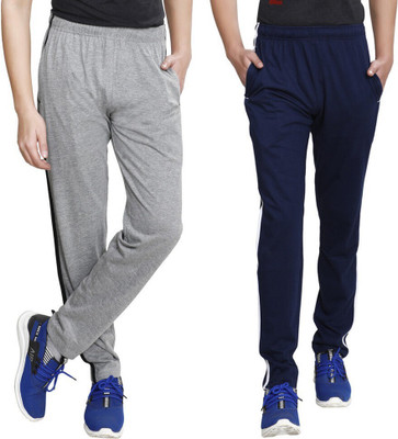 TT Solid Men Grey, Dark Blue Track Pants