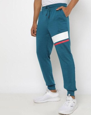 French Connection Graphic Print Men Blue Track Pants