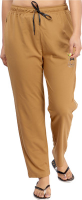 Clint Printed Women Brown Track Pants