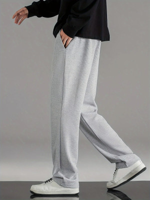 PROGENY Solid Men Grey Track Pants